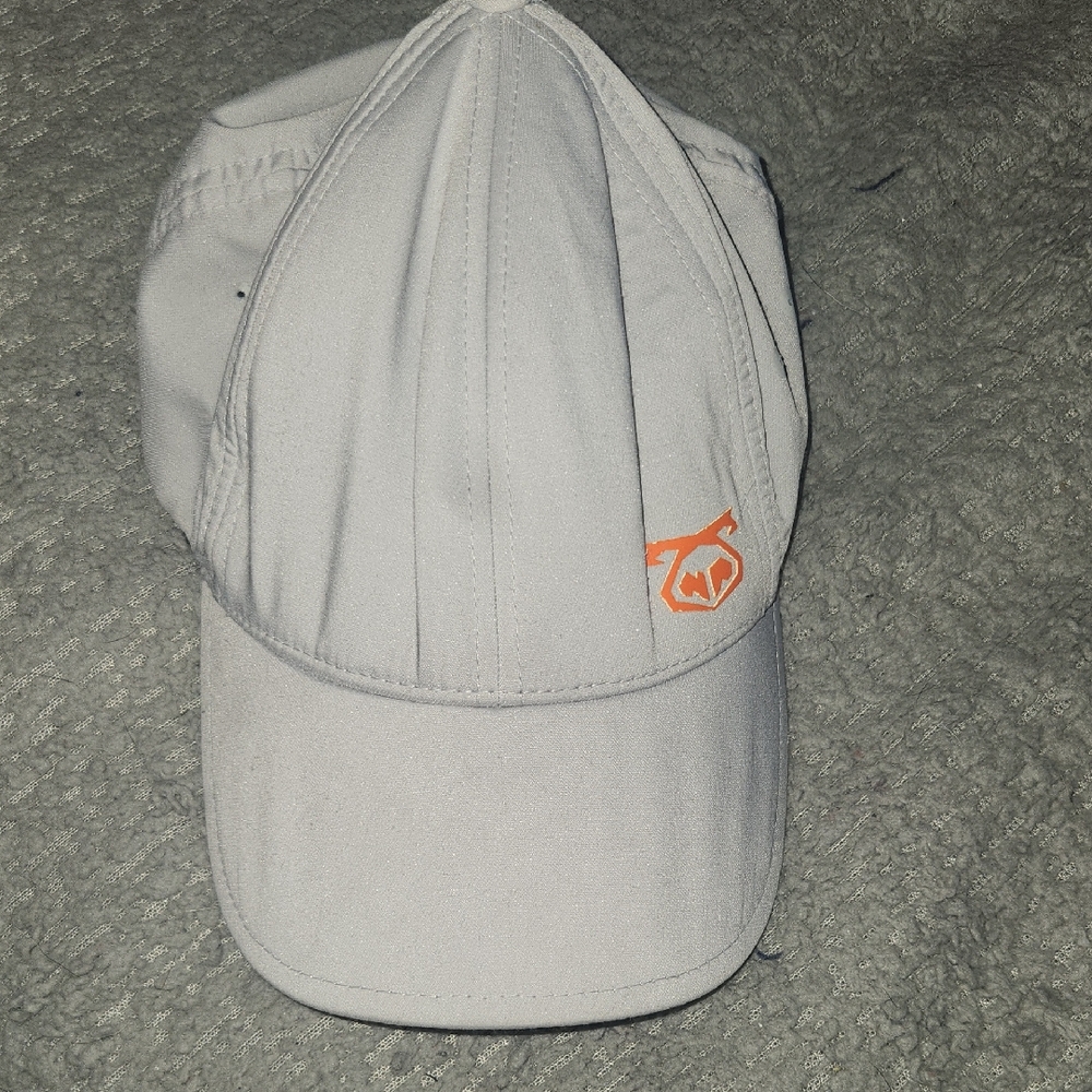 Nasty Pig Light Gray Hat with Vibrant Orange Emblem